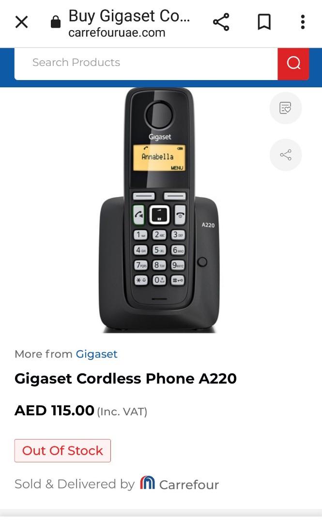 Gigaset A220 Wirelless handset, Mobile Phones & Gadgets, Mobile