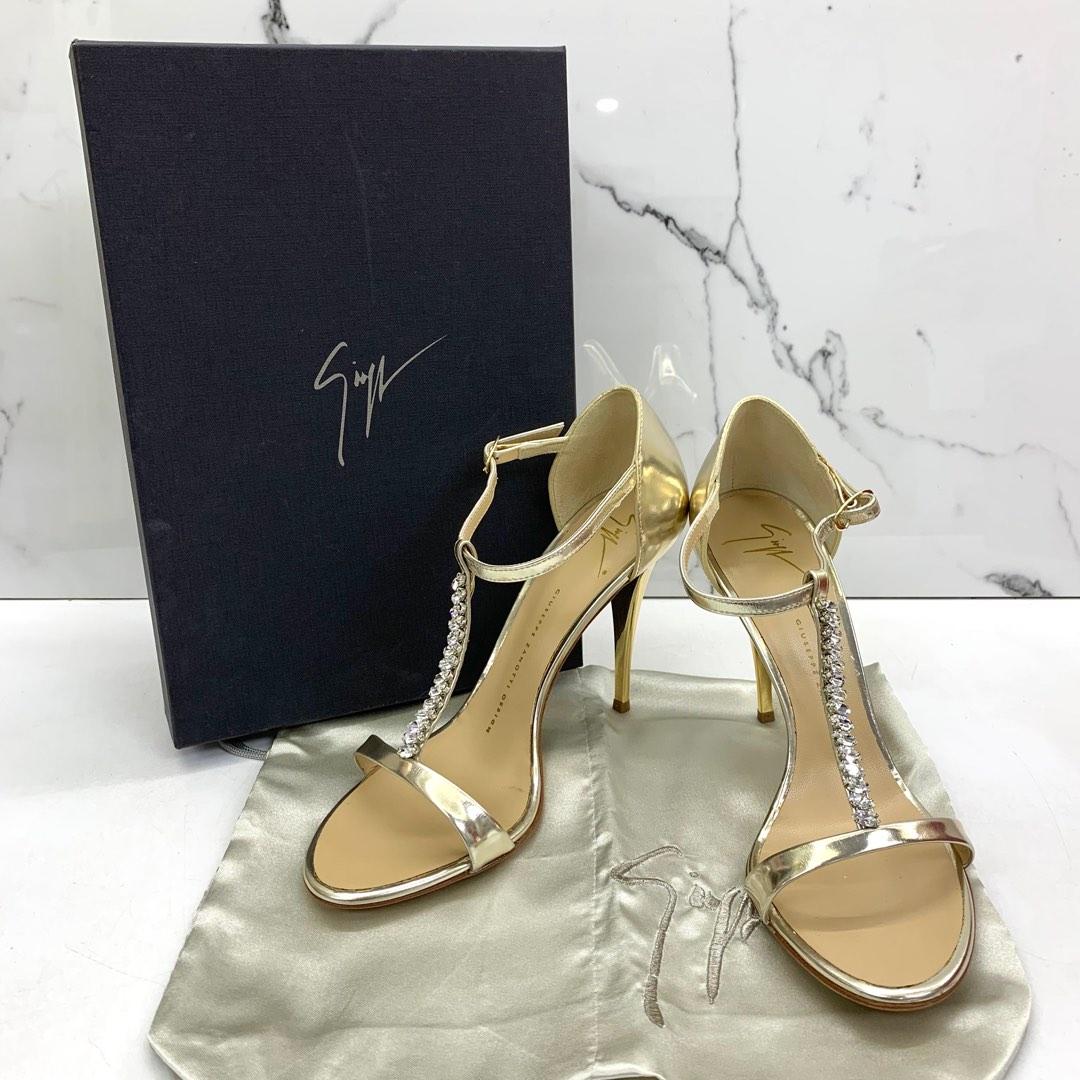 GIUSEPPE ZANOTTI BIJOUX GOLD PLATED HEELS 227012558