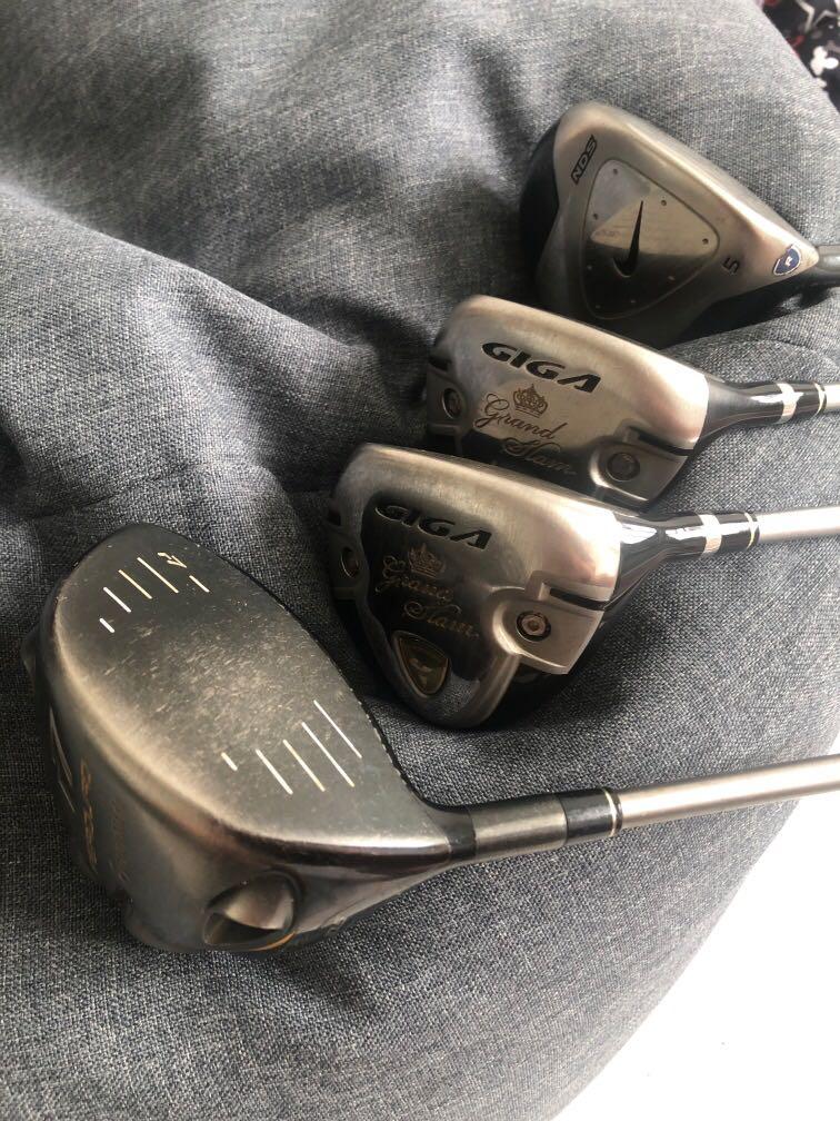 Golf 3 wood, 5 wood (Nike, GIGA), Sports Equipment, Sports & Games