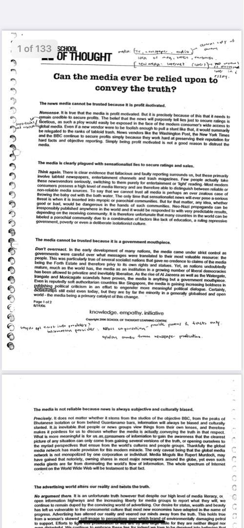Gp notes (Category: Stationery & School Supplies) located in Singapore. Submitted by poseidh (Listing ID 1185610310, Image 1). Description: Paynow first School of Thought (2) Soft copy notes in pdf.