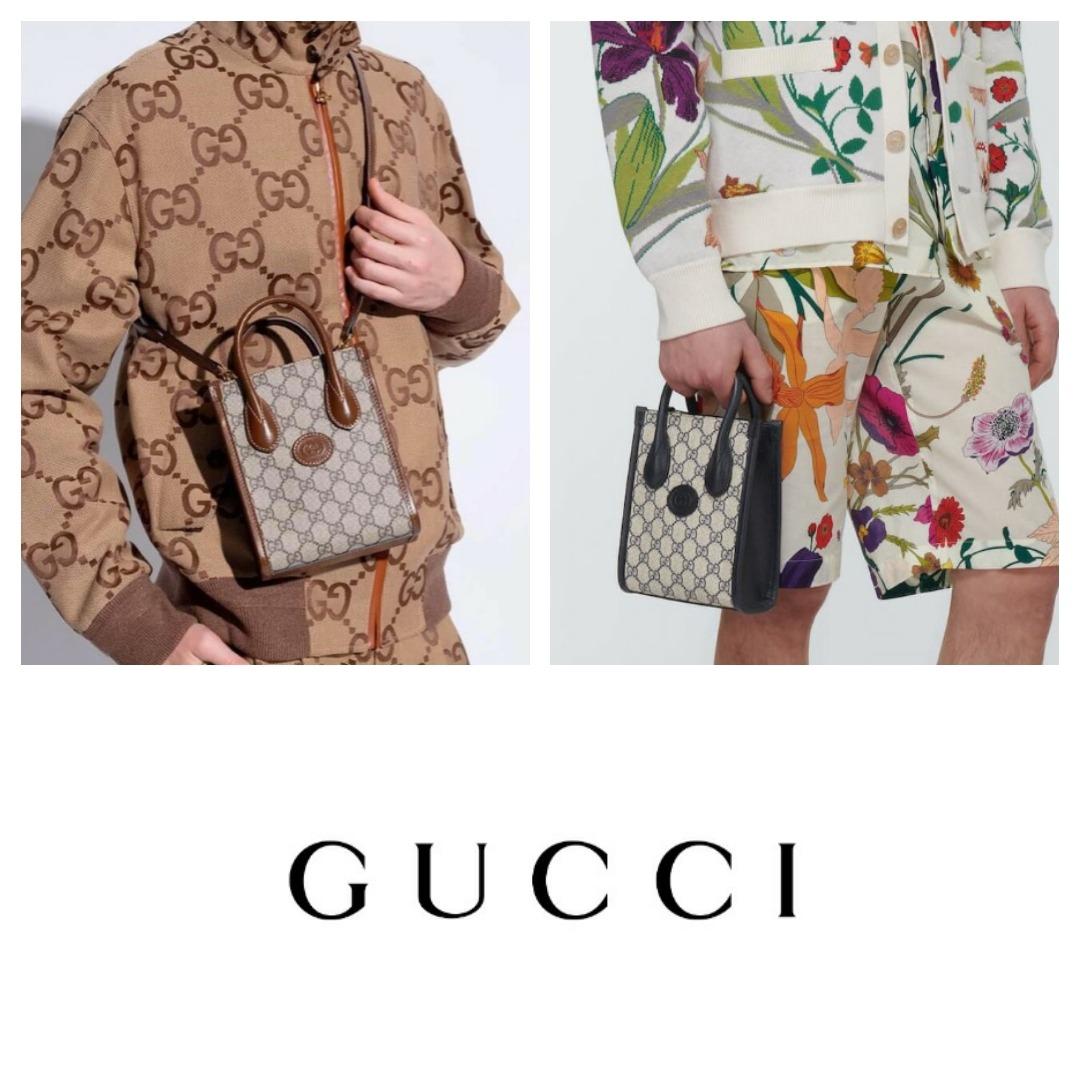 Black Gucci GG Canvas Tote Bag, Luxury, Bags & Wallets on Carousell