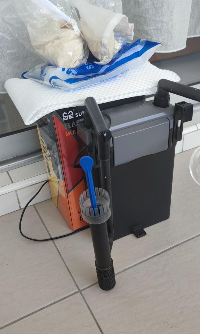 HBL803 Hob filter with skimmer, lily pipe and media., Pet Supplies