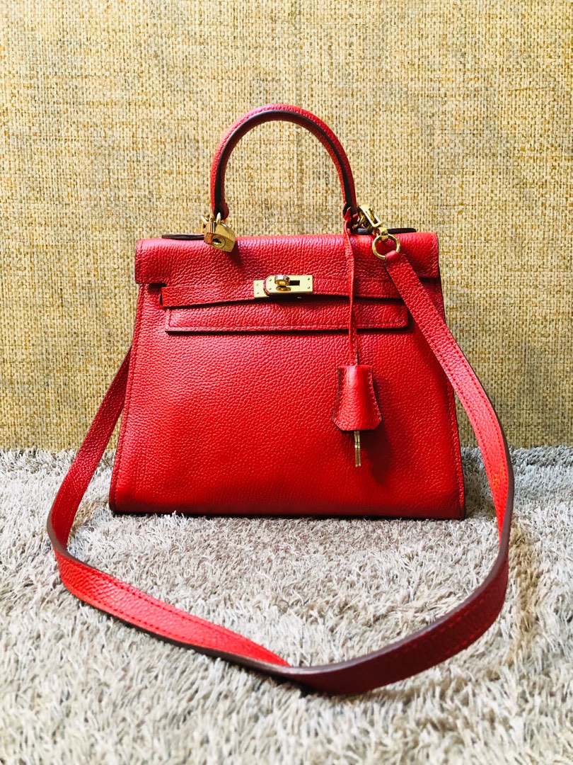 HERMES KELLY RED Luxury Bags Wallets on Carousell