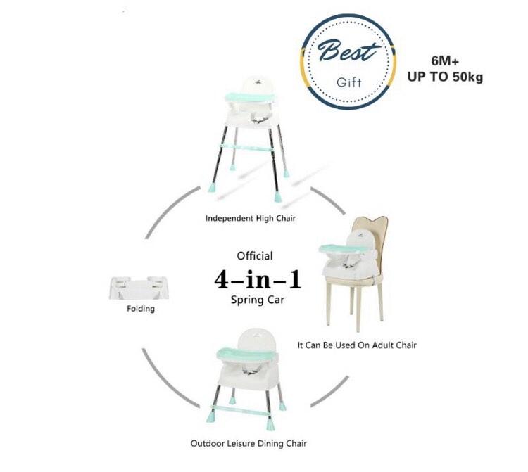 High Chair / Baby Chair kursi makan bayi 4 in 1 multiuse, Bayi & Anak