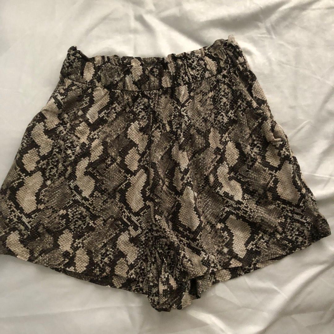 H M Snake Print Shorts