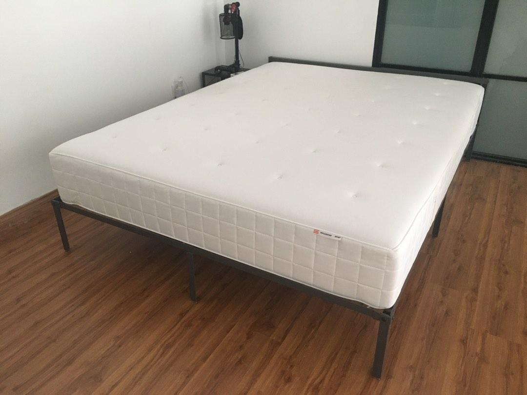 Ikea Hyllestad Queen size mattress, Furniture & Home Living, Furniture