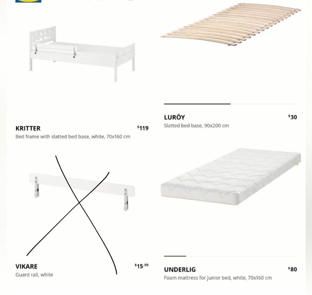 Ikea kritter bed, Babies & Kids, Baby Nursery & Kids Furniture