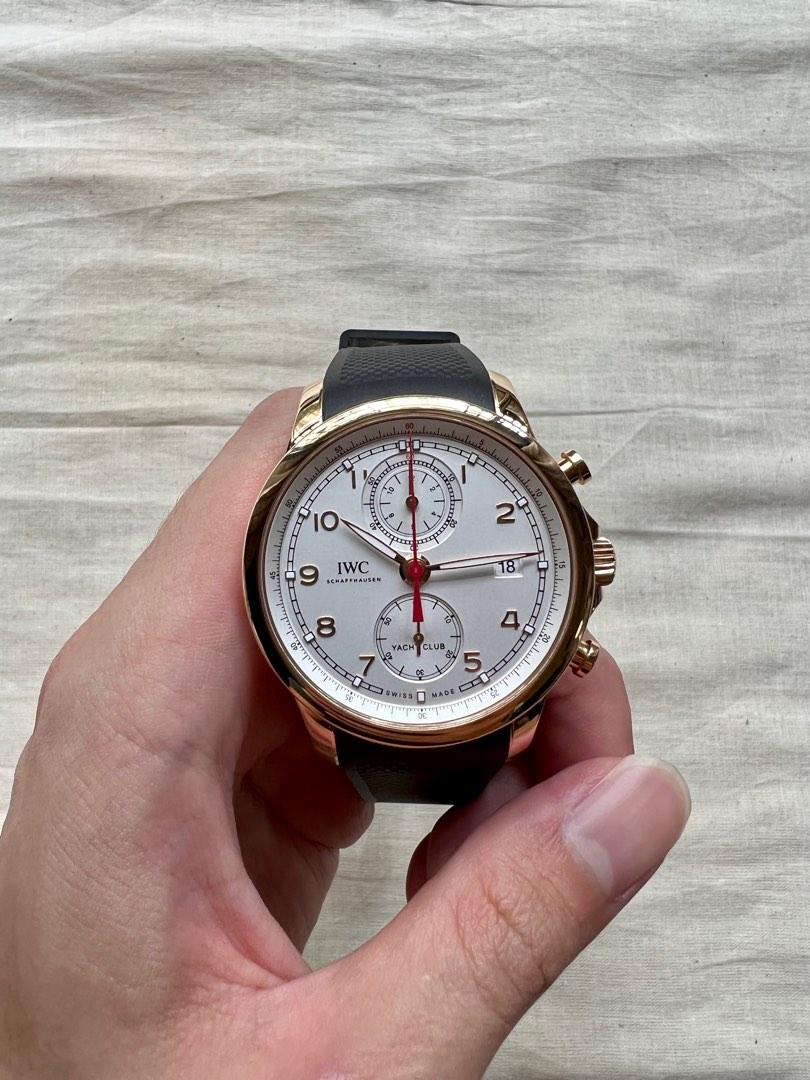 Iwc portuguese yacht club shop rose gold
