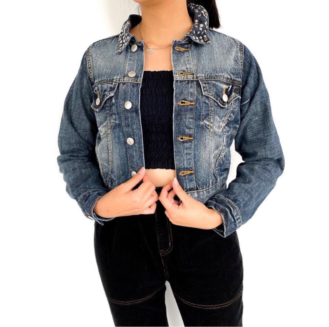 Jaket jeans washed top