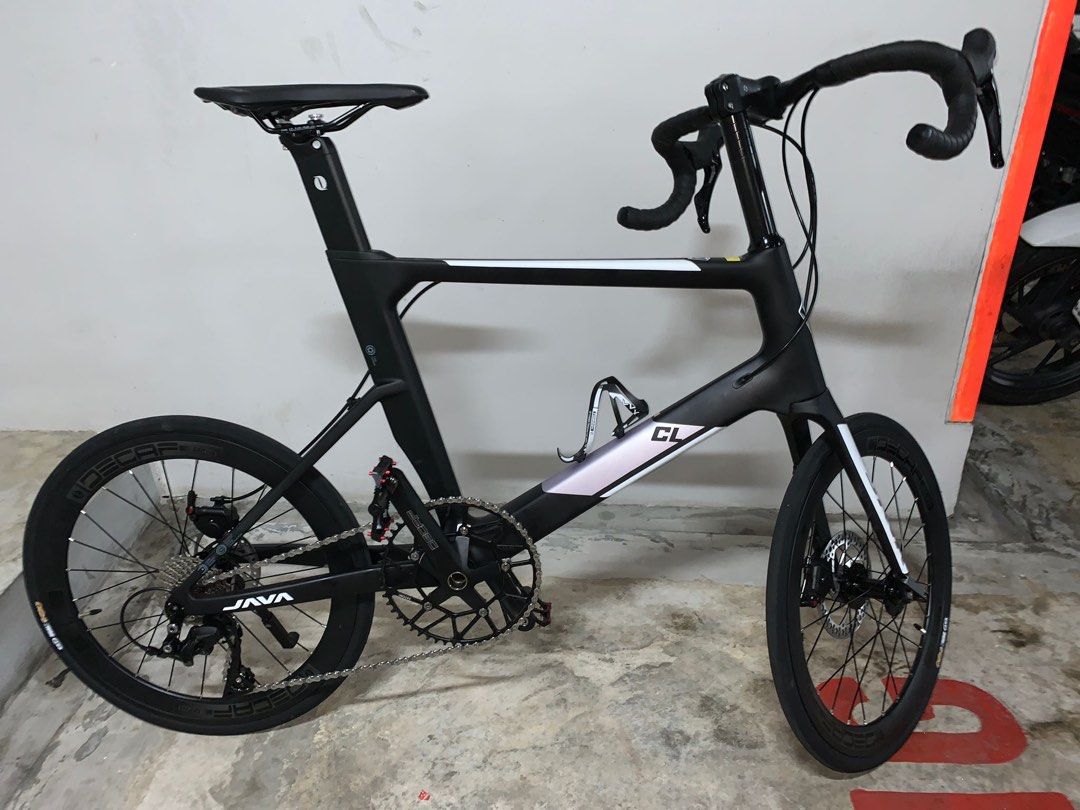 Java CLCB White Full Carbon Drop Bar Shimano R105 for sales, Sports ...