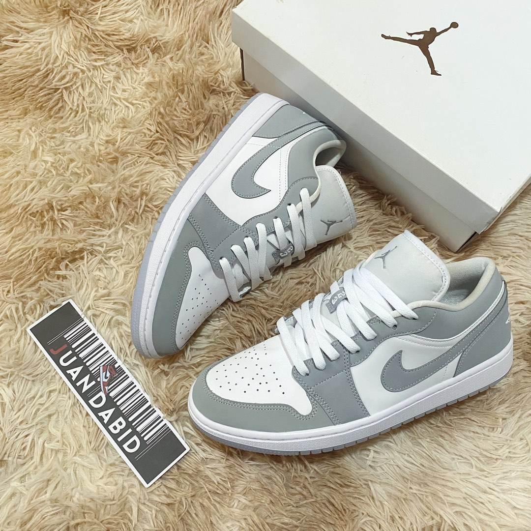 low top wolf grey jordan 1