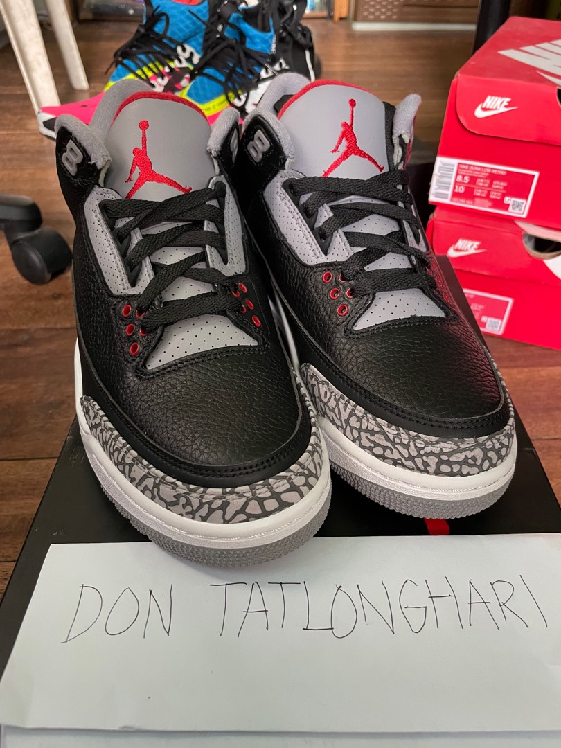 jordan 3 black cement