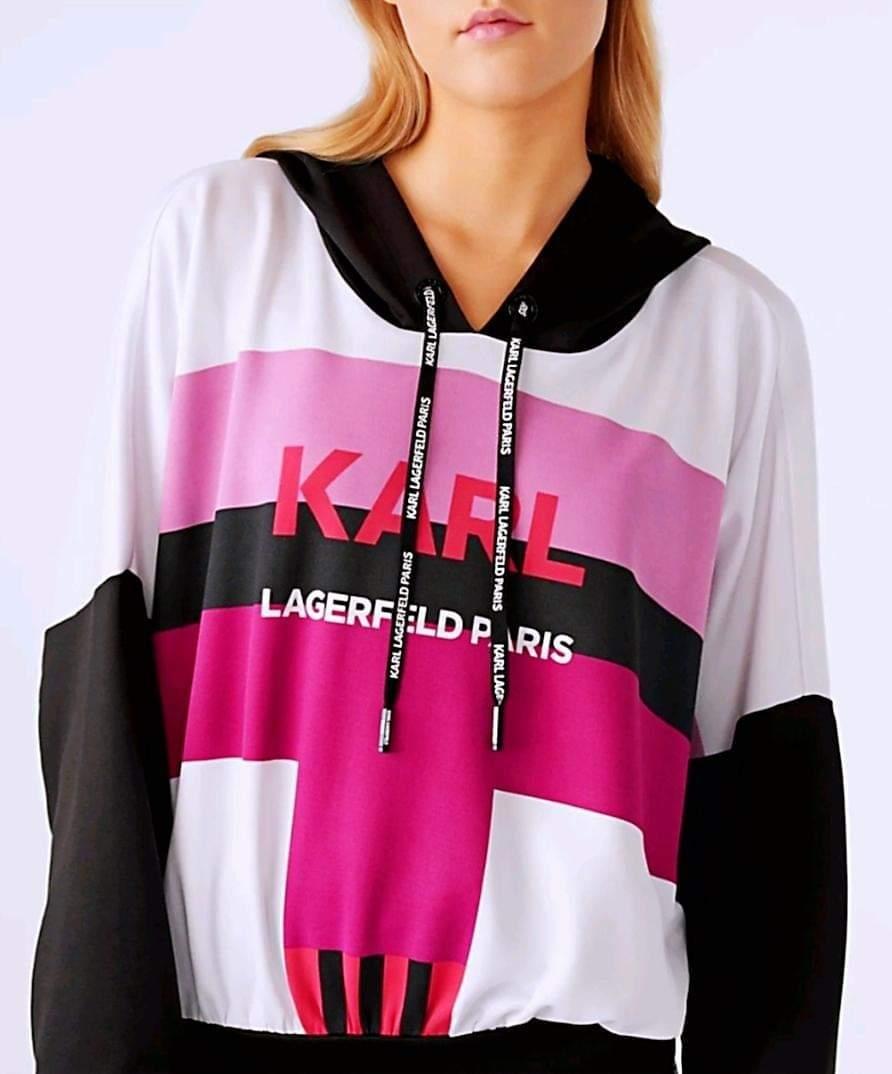 Karl Lagerfeld clourblock hoodie, Women 