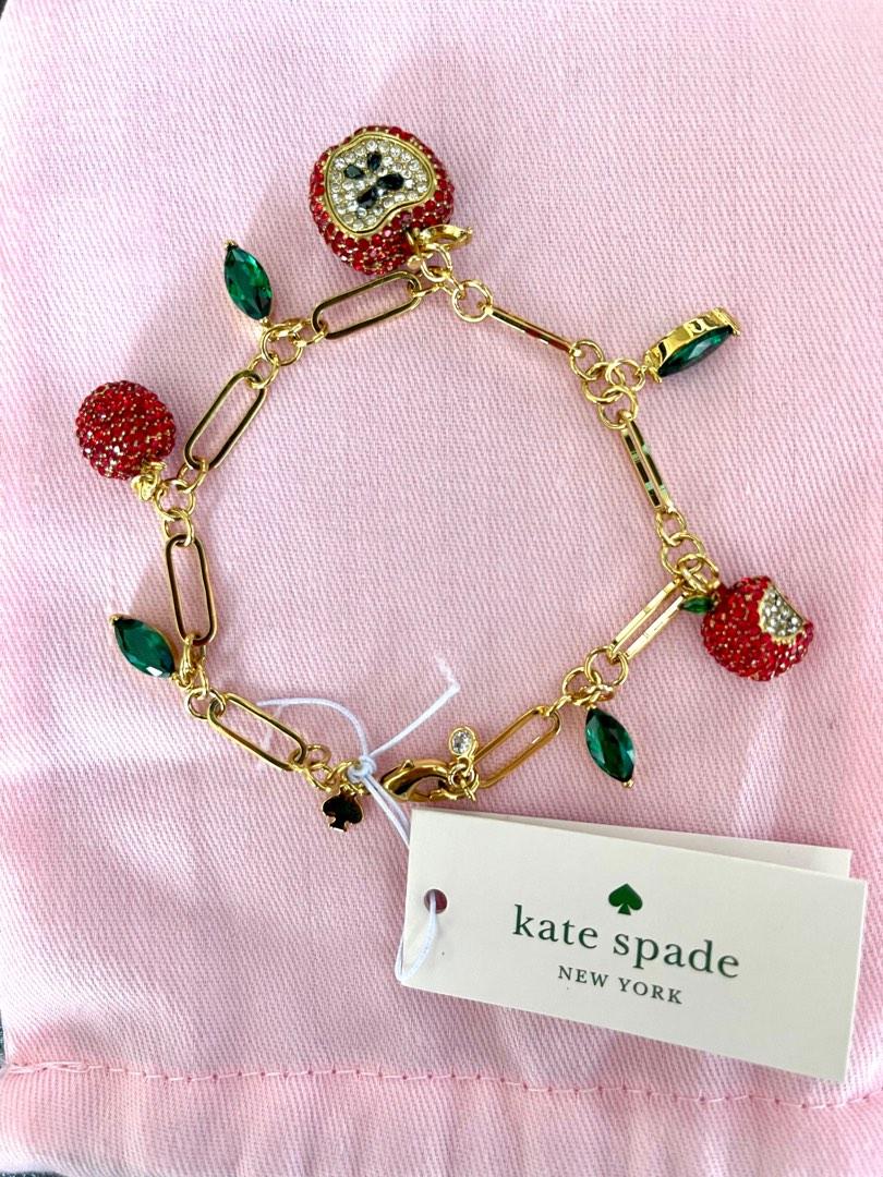 Kate Spade Apple bracelet, Women's Fashion, Jewelry & Organisers, Bracelets  on Carousell
