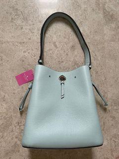 Kate Spade Cameron Laptop Tote Bag Large Lavender/Petrol Blue/White in  Leather with Silver-tone - US