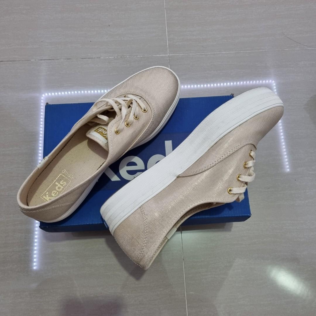 Keds triple decker metallic linen outlet