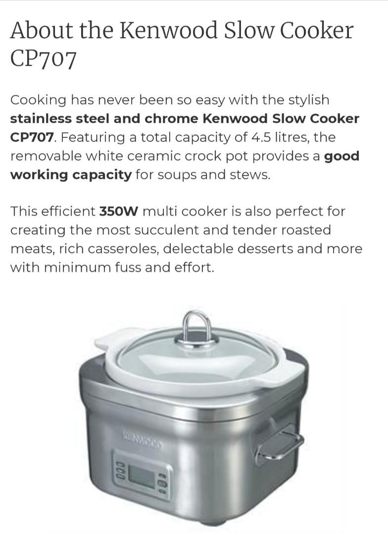 Kenwood Slow Cooker, TV & Home Appliances, Kitchen Appliances, Cookers