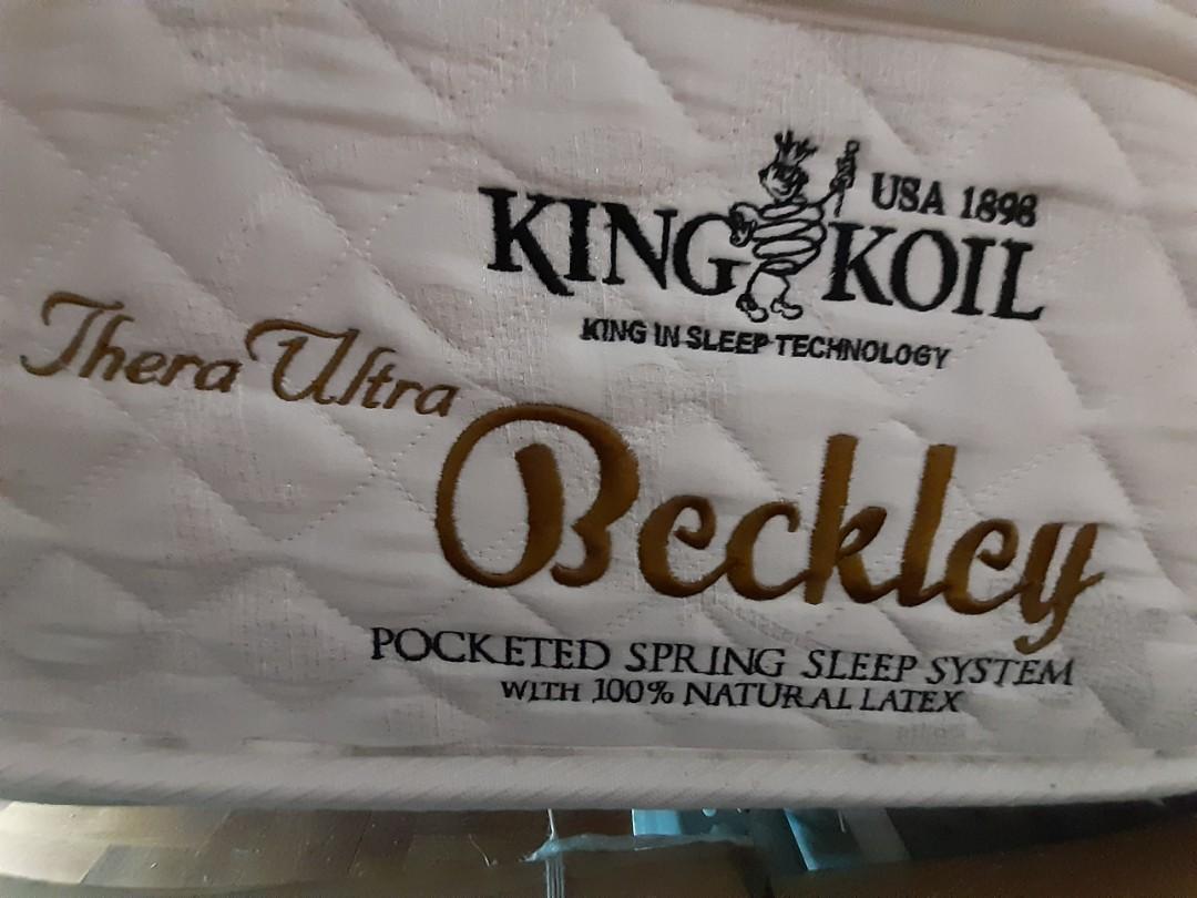 King koil 100 Latex mattress, Furniture & Home Living, Furniture, Bed