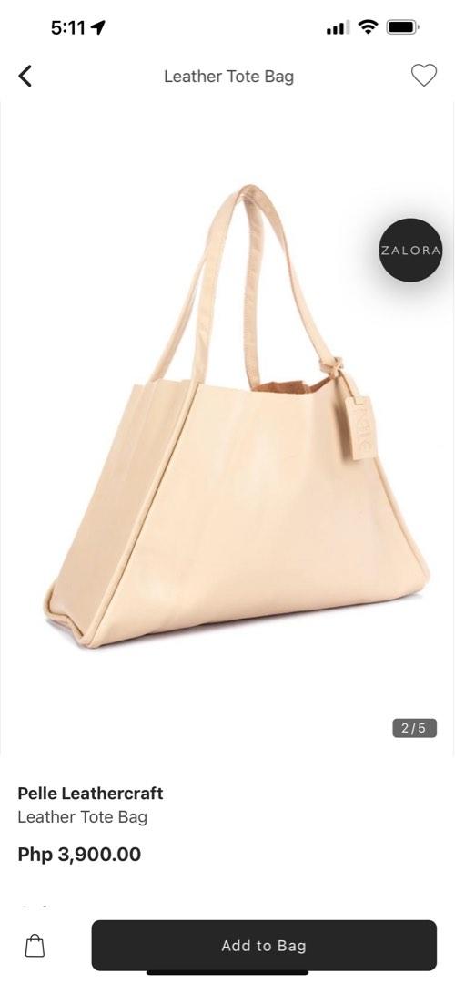 Pelle Leather Tote Bag (Category: Tote Bags) located in Lapu-Lapu City. Submitted by MeWears (Listing ID 1185595902, Image 3). Description: RFS: Decluttering, Extra Bags Condition: 10/10 No flaws With dustbag.