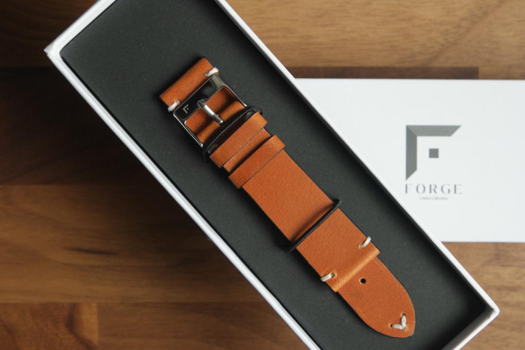 Light Brown Leather Watch Strap 20 22mm Forge Vintage Collection Men s Fashion Watches Accessories Watches on Carousell