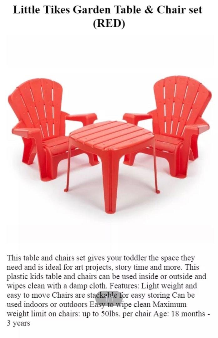 Little tikes outdoor table and chairs deals