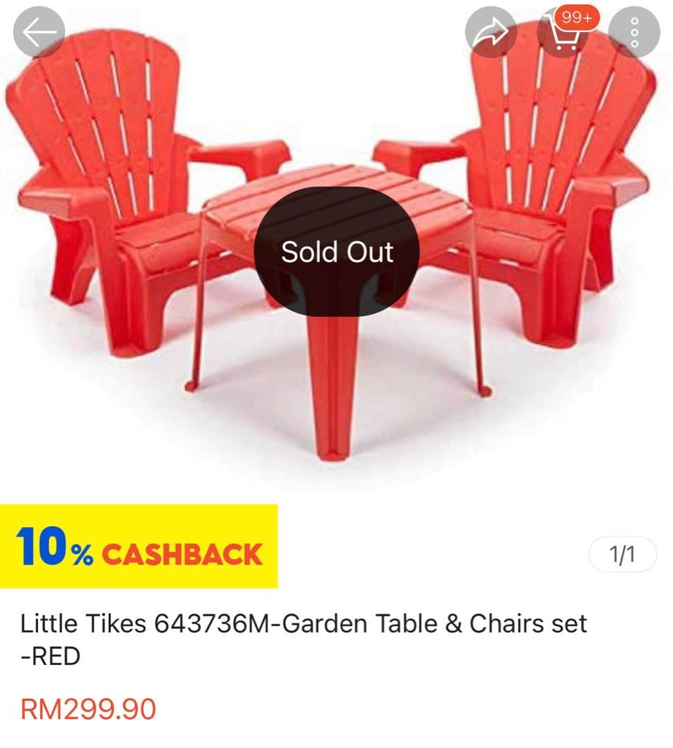 Little tikes garden 2025 table & chairs set