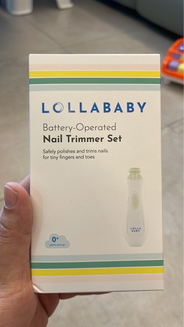 Lollababy battery operated nail trimmer set, Babies & Kids, Bathing