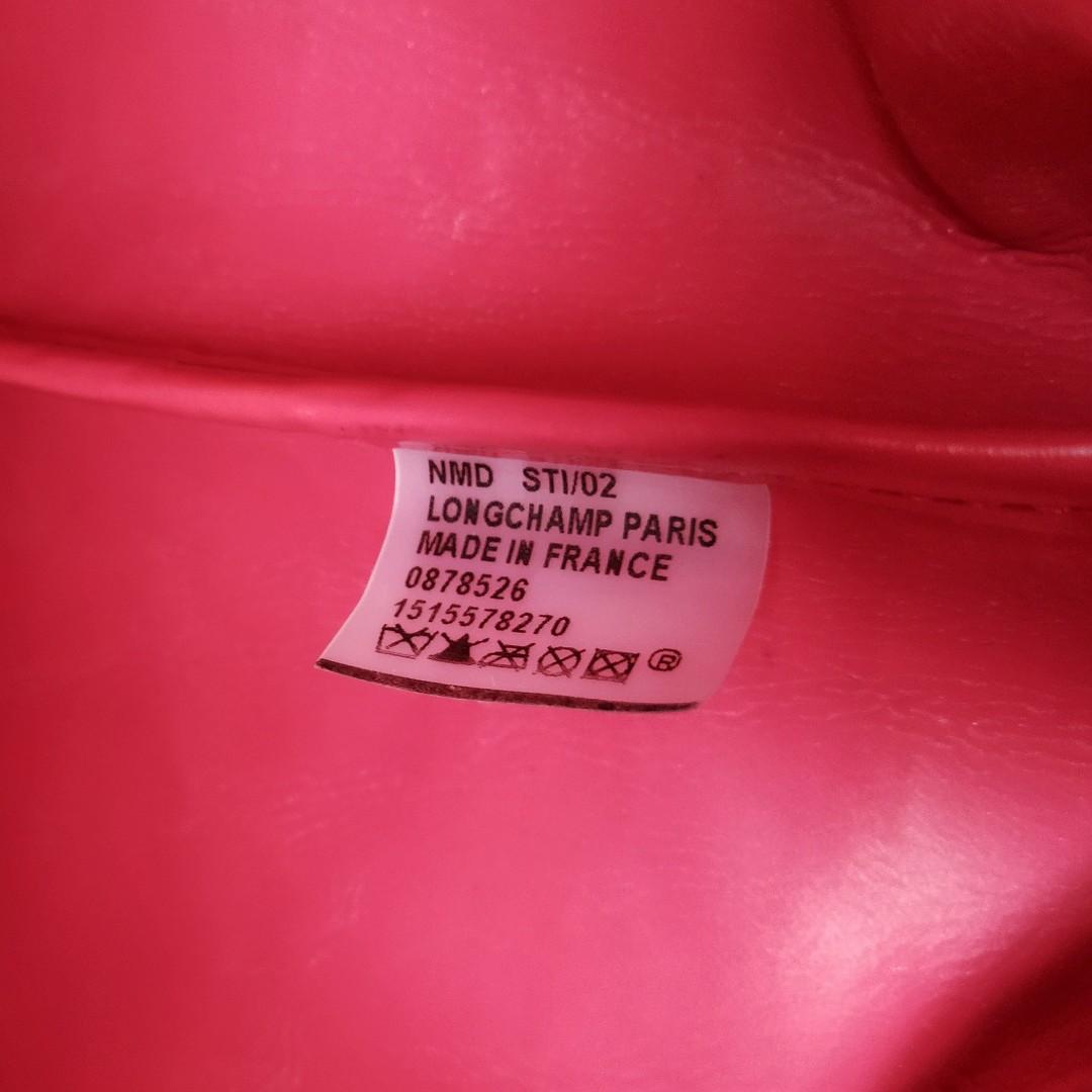 Longchamp Neo Medium in Fuchsia Pink with Shoulder Strap Code