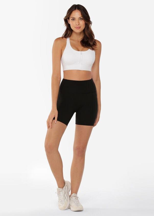 Lorna Jane relaxed bike shorts in Stone , Size XS, But