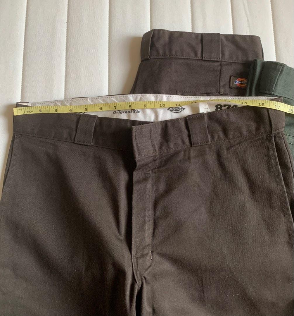 Lot x3 Dickies pants Honduras W34 Brown & Green