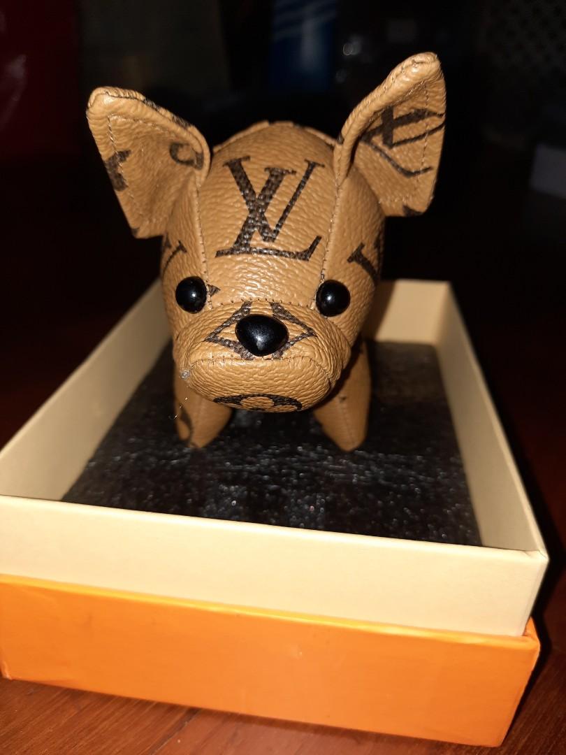 LV dog keychain super cute as gift, Women's Fashion, Watches & Accessories,  Other Accessories on Carousell