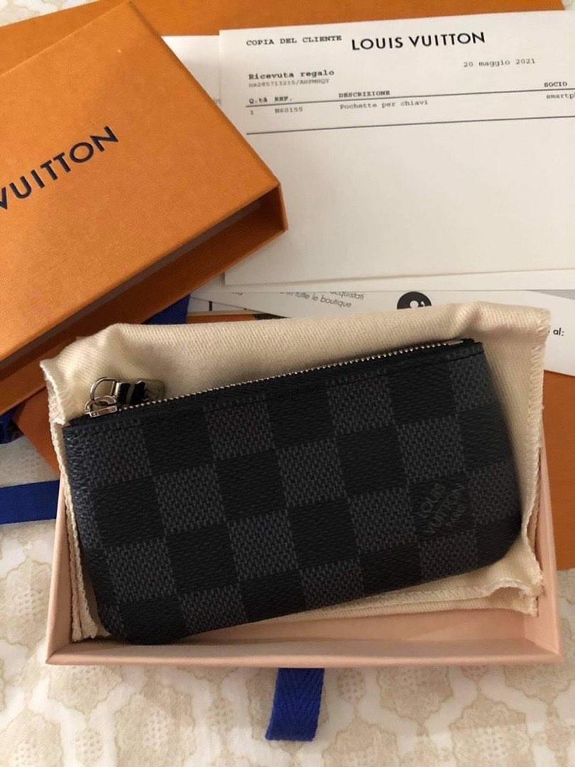 LV cles keypouch graphite, Luxury, Bags & Wallets on Carousell