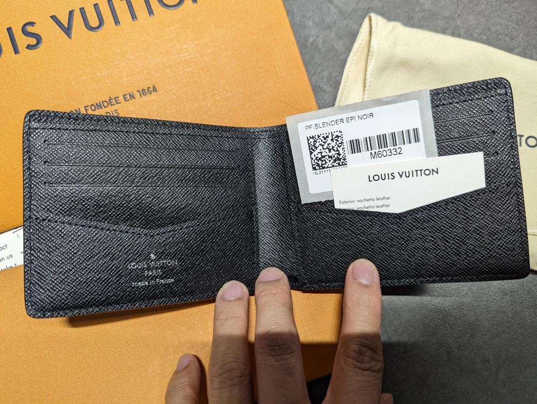 LV Slender Wallet Epi leather, Luxury, Bags & Wallets on Carousell