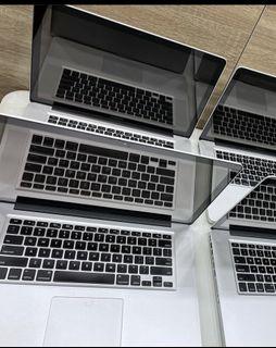 MacBook Pro 2013/2012, 15 inches, core 17 8gig ram, 256gig keyboard light, 2.6GHZ