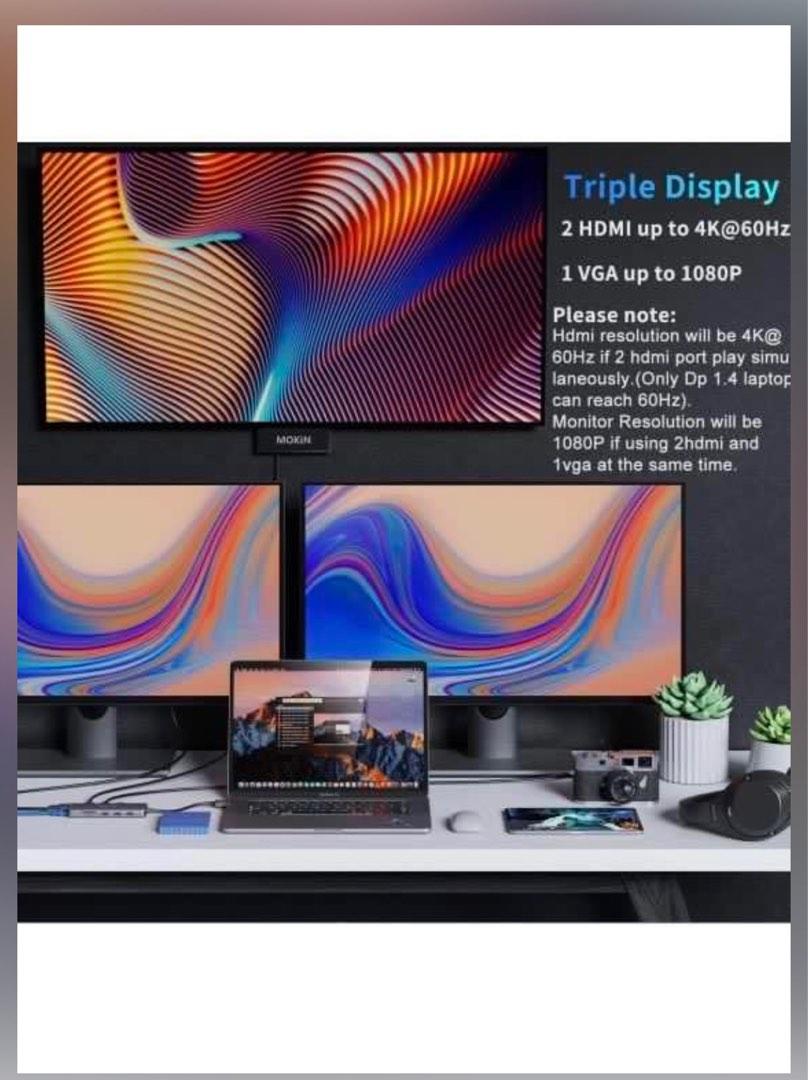 Mokin MacBook Pro Air Docking Station Dual Monitor MacBook Pro HDMI