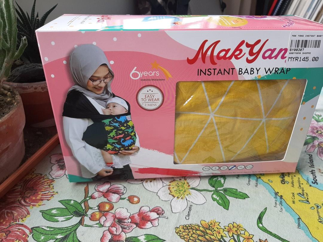 Mak Yang Instant Baby Wrap, Babies & Kids, Going Out, Carriers & Slings