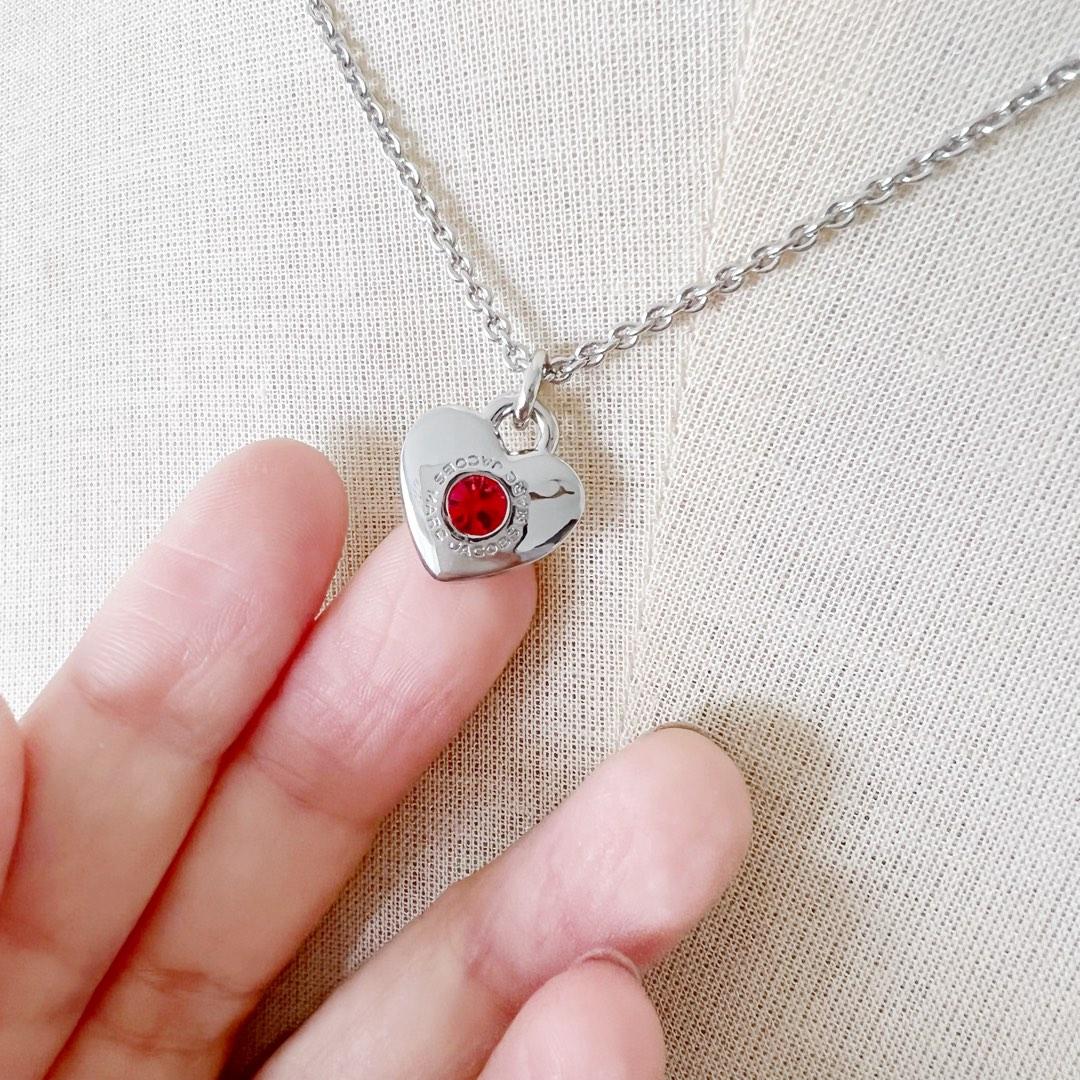 Marc jacobs heart necklace on sale