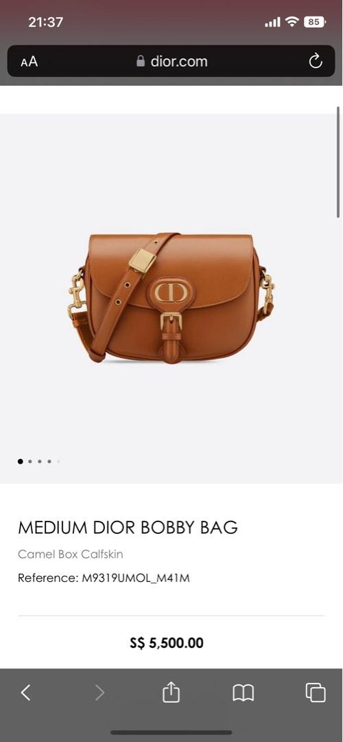 Dior - Medium Dior Bobby Bag Camel Box Calfskin - Women