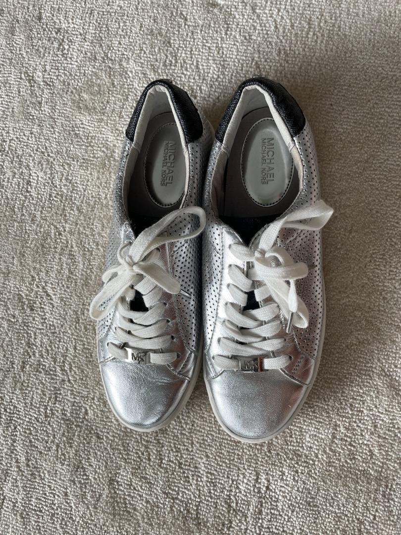 Mk silver hot sale sneakers