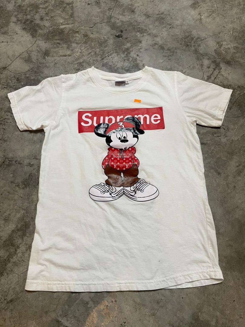 Mickey Mouse X Supreme Men s Fashion Tops Sets Tshirts Polo
