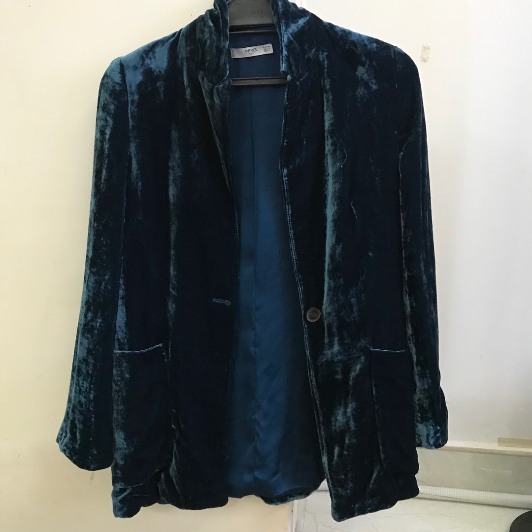 Mango velvet deals suit blazer