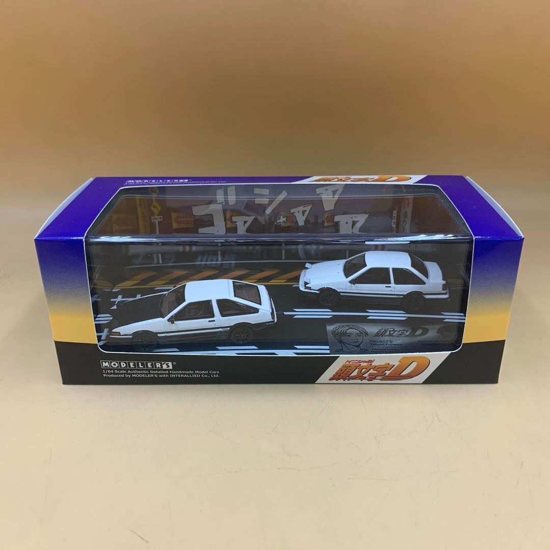 Modeler's 1/64 Scale Initial D Set A Toyota Trueno AE86 Die-cast Cars ...