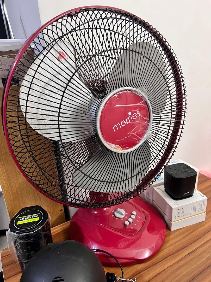 Morries Desk Fan with timer, Furniture & Home Living, Lighting & Fans, Fans on Carousell