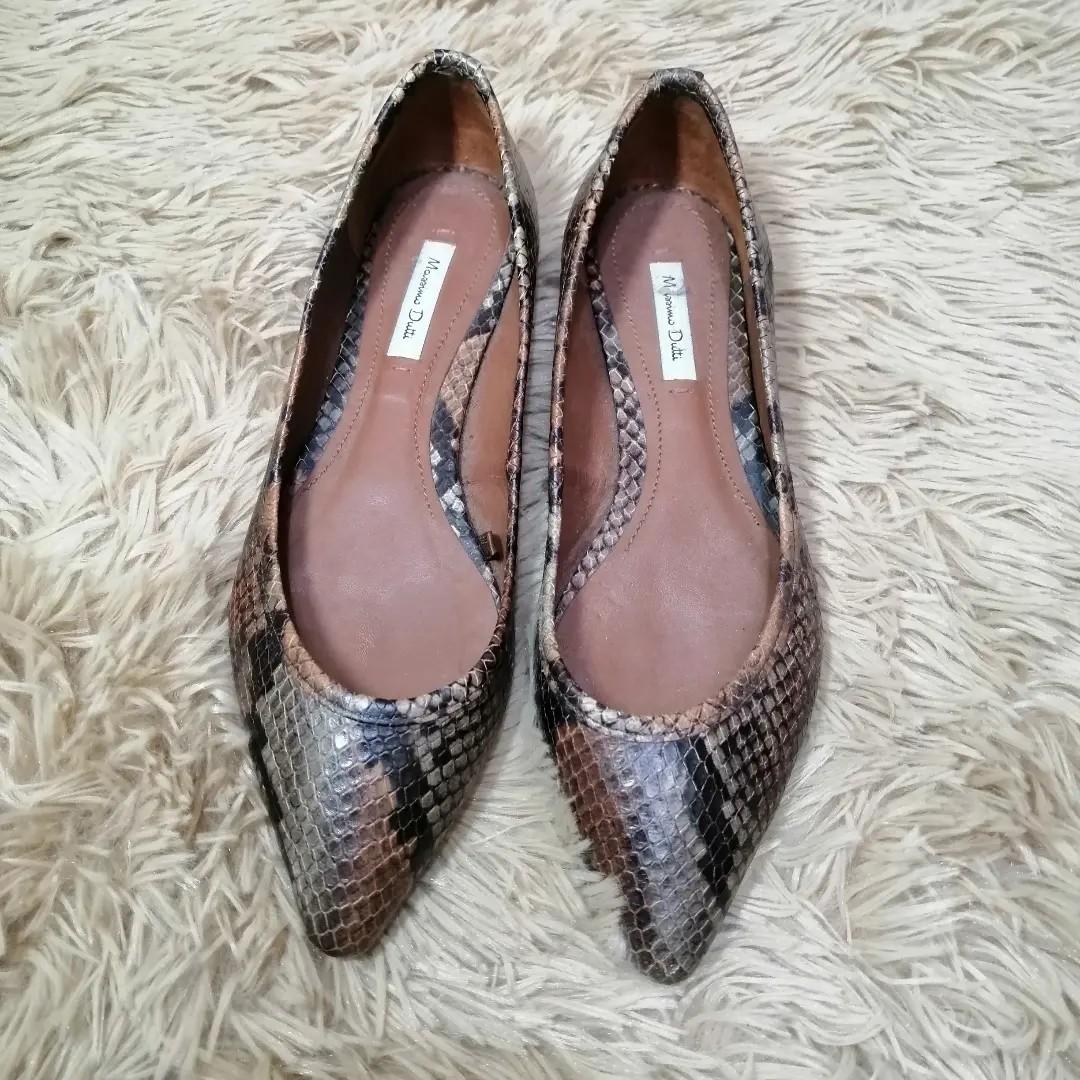 Mossimo dutti snakeskin flat shoes