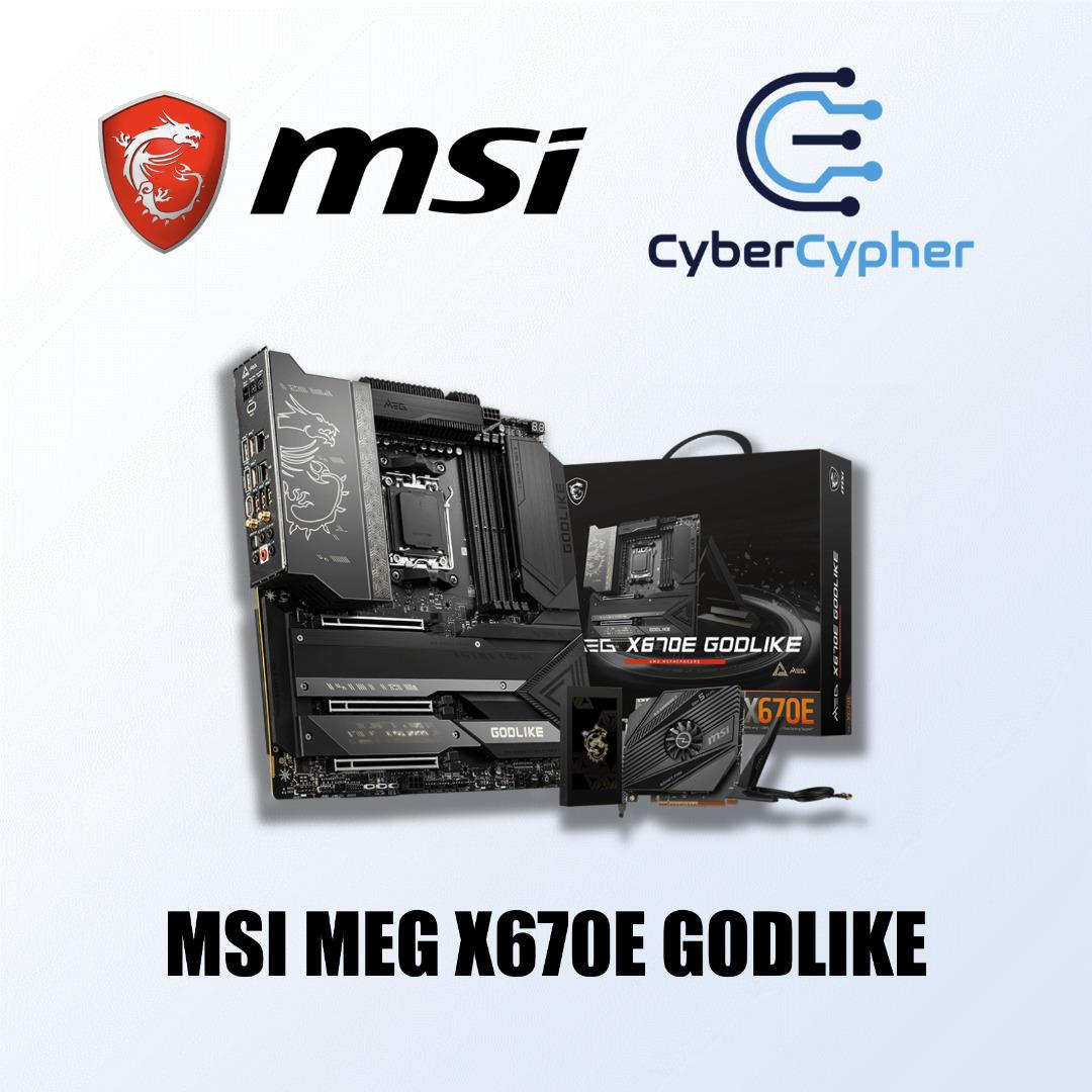 MSI MEG X670E GODLIKE AM5 E ATX Motherboard Computers Tech