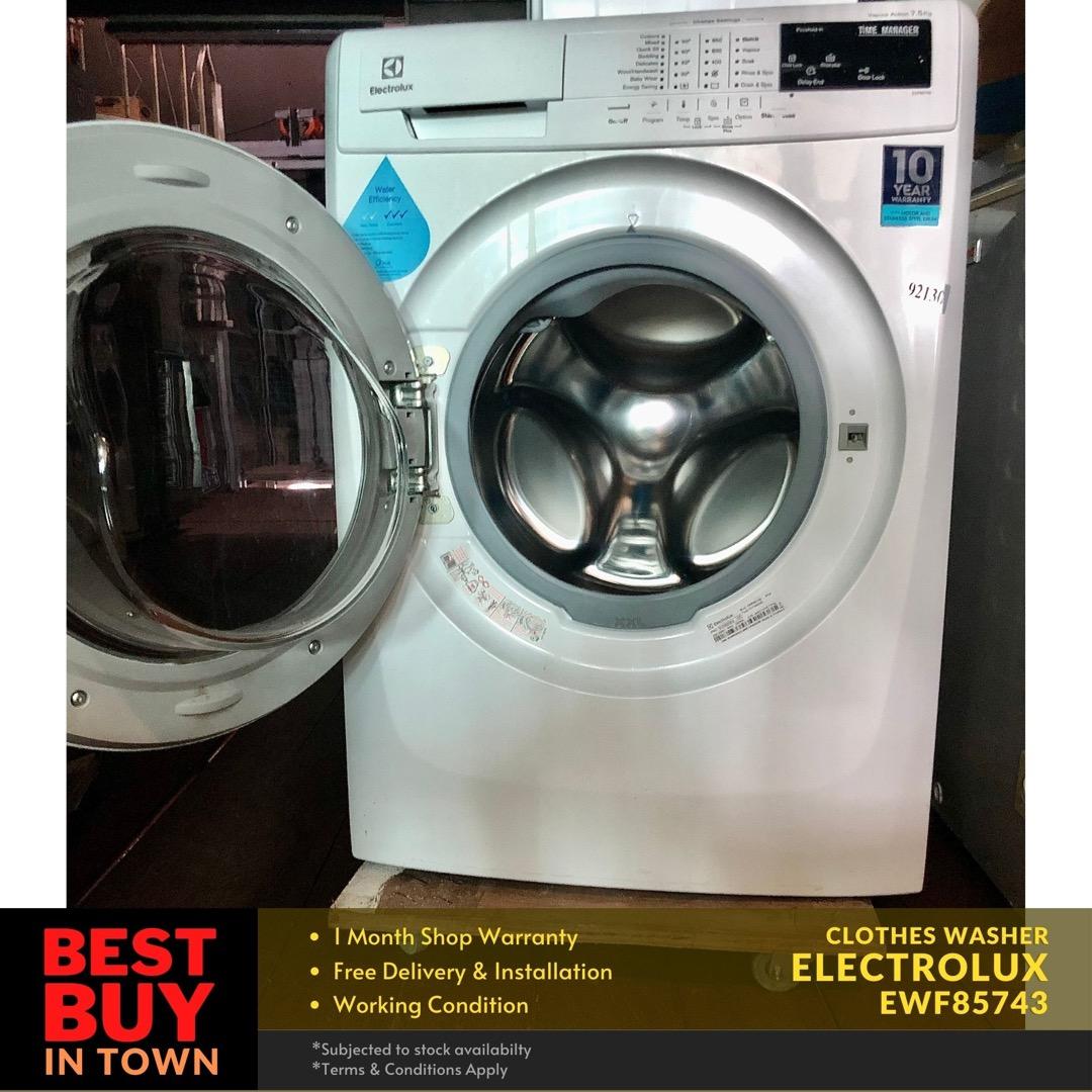 MUST BUY! ELECTROLUX 7.5KG FrontLoad Washing Machine EWF85743 (92193