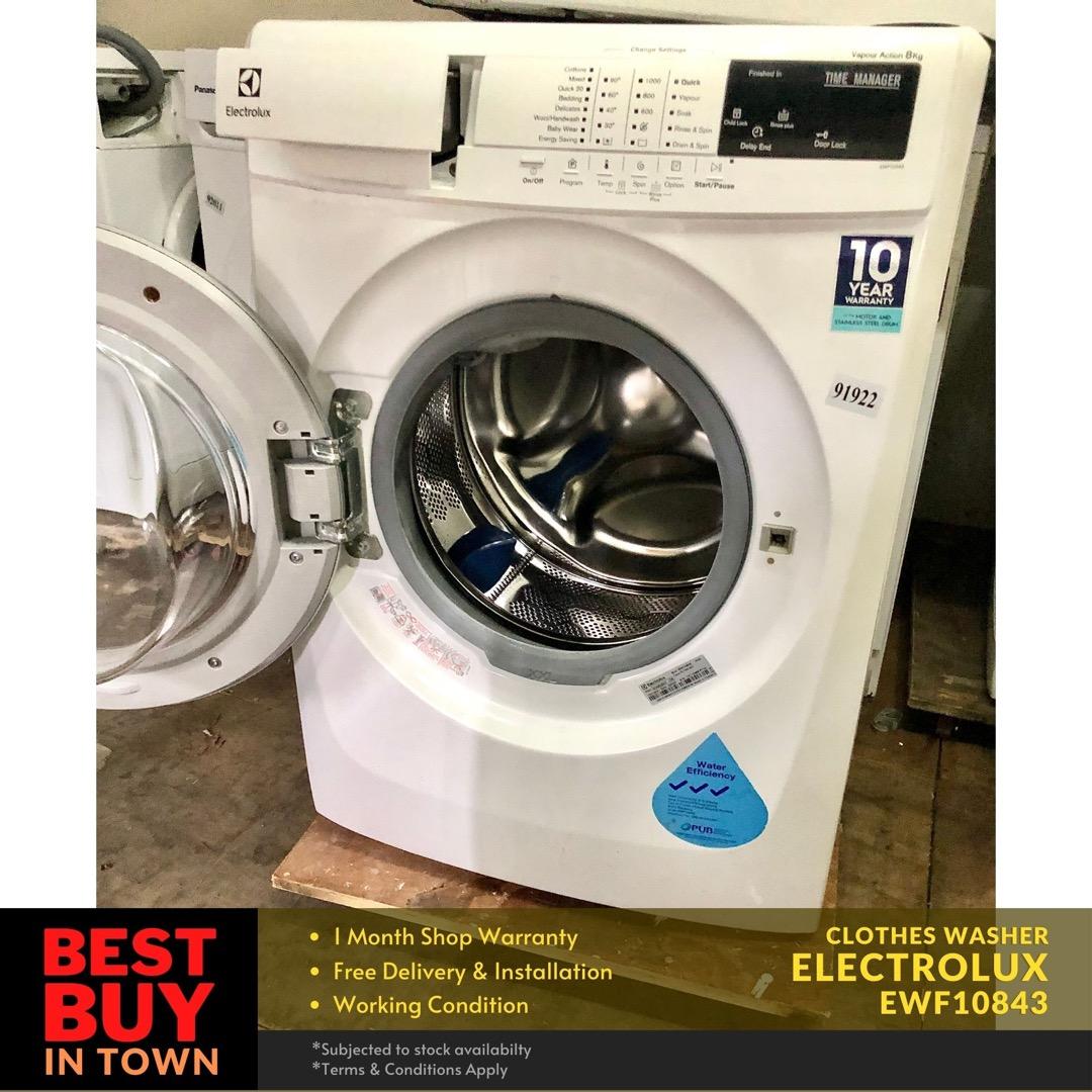 MUST BUY! ELECTROLUX 8KG Front Load Vapour Care Washing Machine
