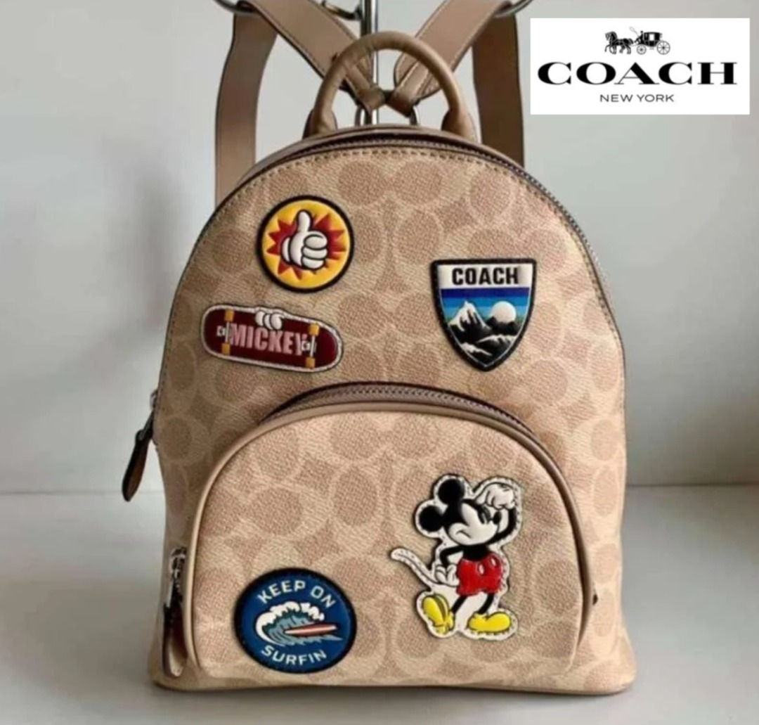 Coach backpack hotsell mickey mouse