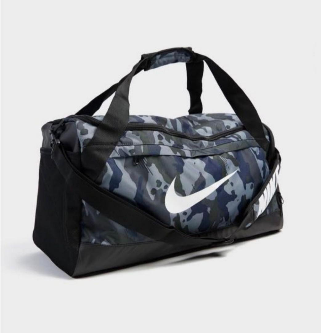 Nike Brasilia Camo Duffle Bag, Men's Fashion, Bags, Sling Bags on Carousell
