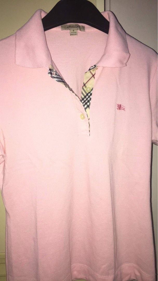 Burberry polo shirt womens purple clearance